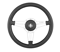 Lecarra Steering wheel with leather grip and billet ford adapter-$200.00 Steering_Wheel_Lecarra_Leather